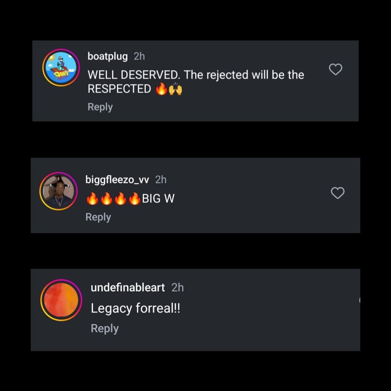 Comments underneath @sneakernews' IG post